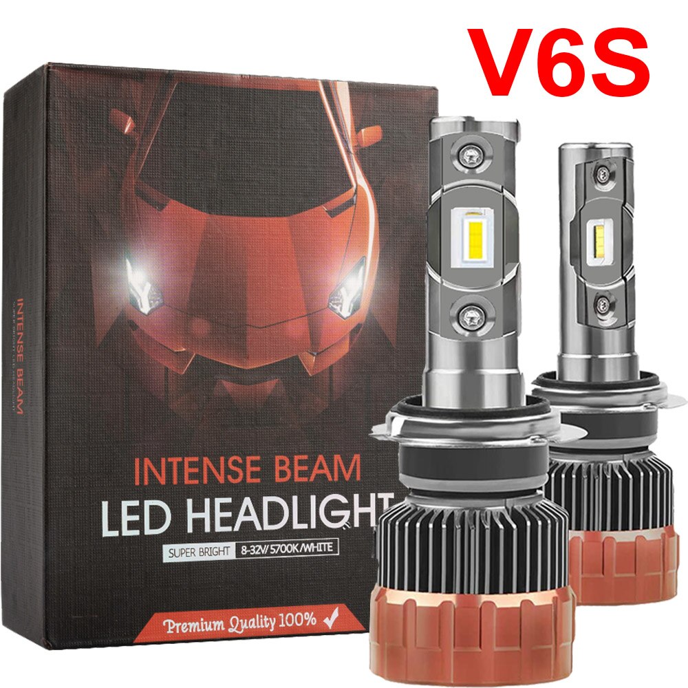 V6S LED H7 LED H11 Canbus  , 6500k CSP H4..